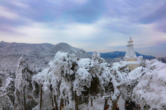 庐山小天池雪景