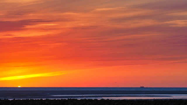 夕阳美景与晚霞