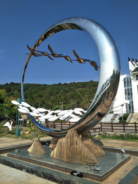 东江湖湿地公园雕塑