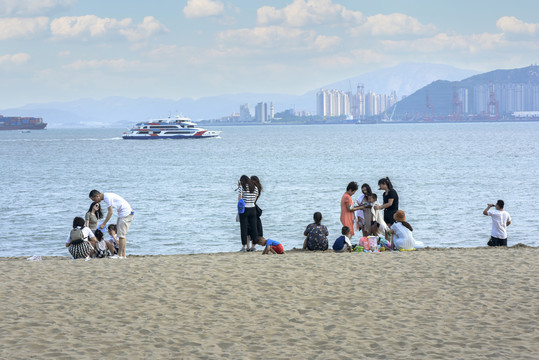 厦门鼓浪屿海边风光