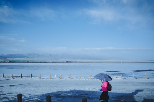 青藏高原之茶卡盐湖