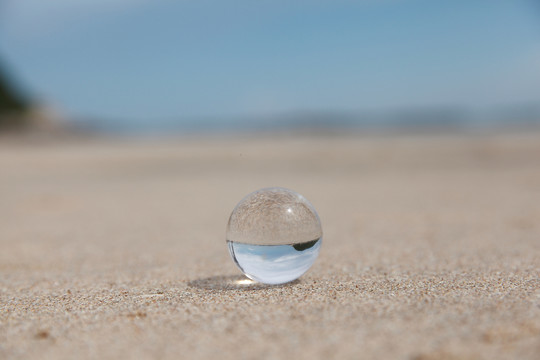 沙滩玻璃球