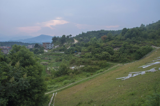 乡村山坡山地风景