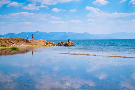 高原淡水湖