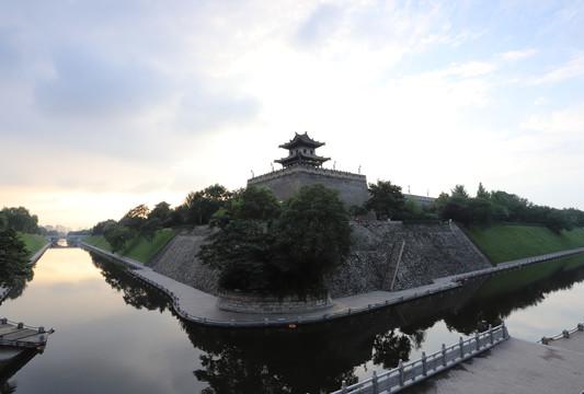 拍摄西安城墙