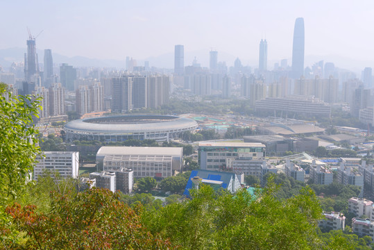 深圳市体育中心俯拍