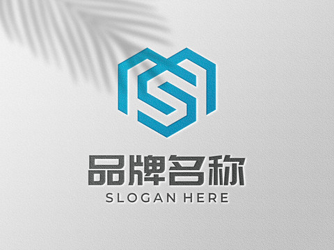 光影击凹logo样机