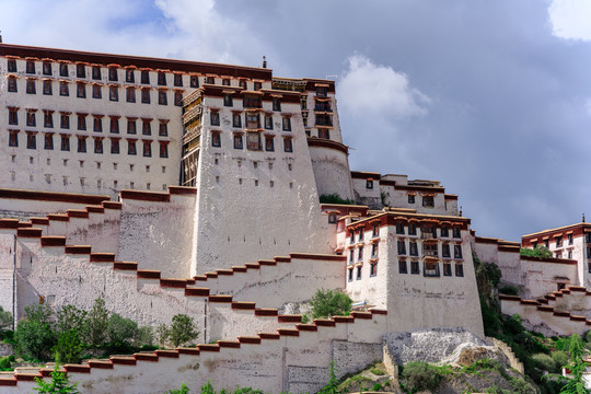 西藏拉萨布达拉宫白宫局部