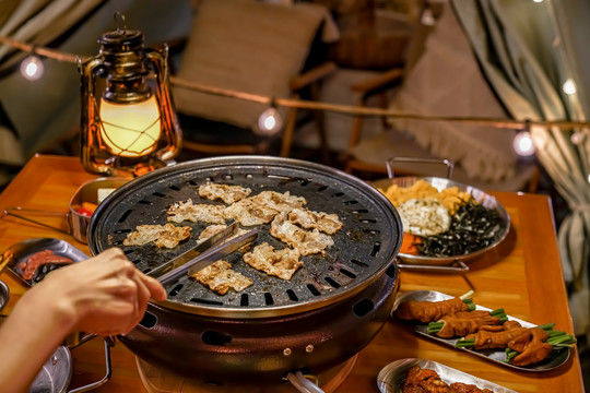 户外露营烤肉野炊野餐