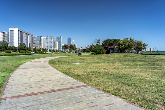 青岛西海岸现代建筑街景