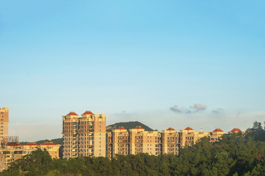 城市小区楼房风景