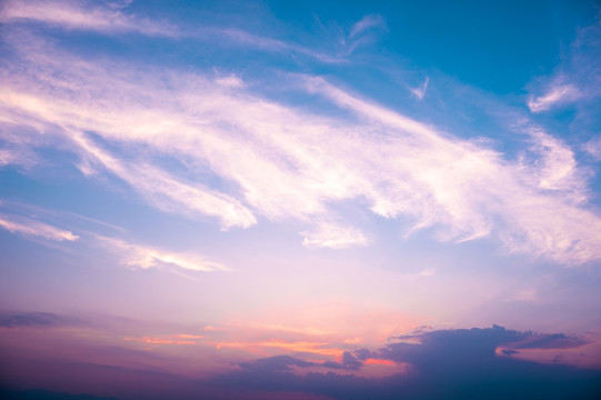 夏日天空晚霞