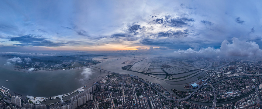 潮汕海湾全景