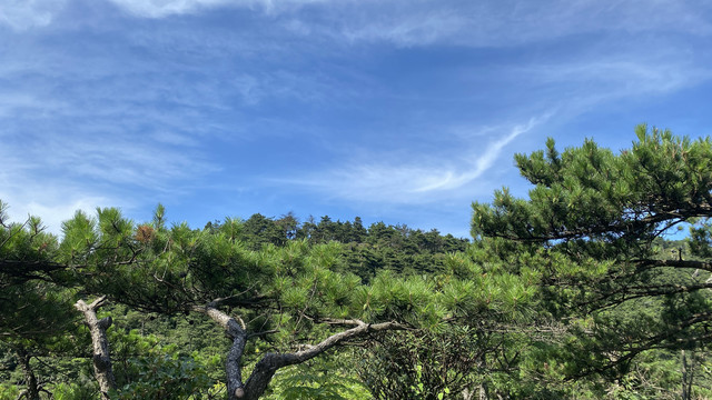 江西庐山三叠泉瀑布风景