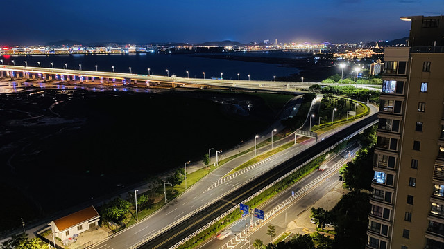 厦门海滨夜景