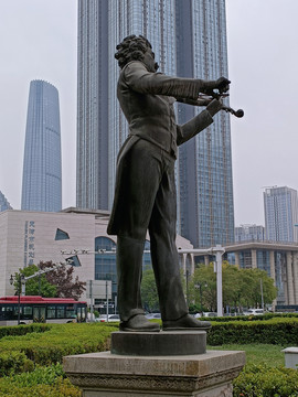 天津海河音乐主题公园雕塑