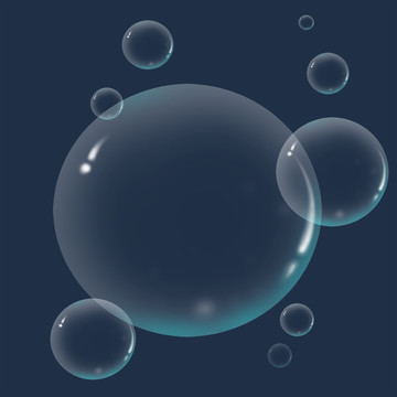 深海中飘浮的气泡