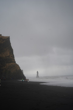 冰岛黑沙滩