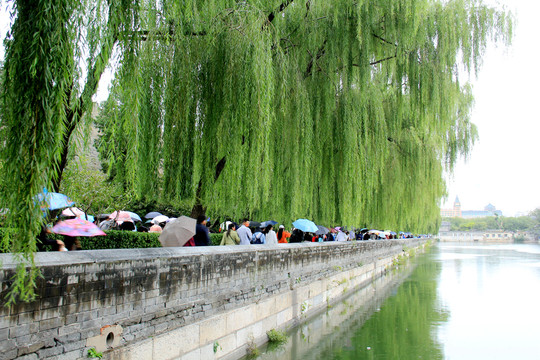北京故宫城外护城河