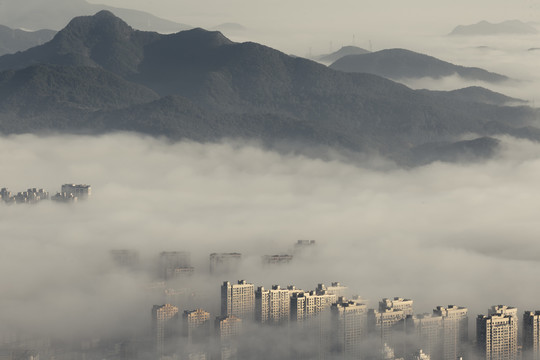 水墨山城