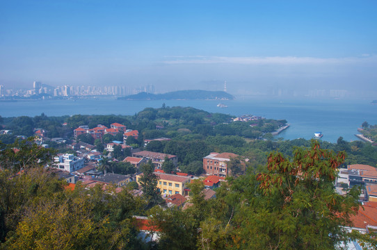 厦门鼓浪屿俯瞰风景