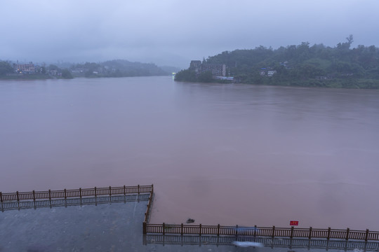 渠江洪水