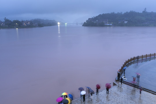 渠江洪水