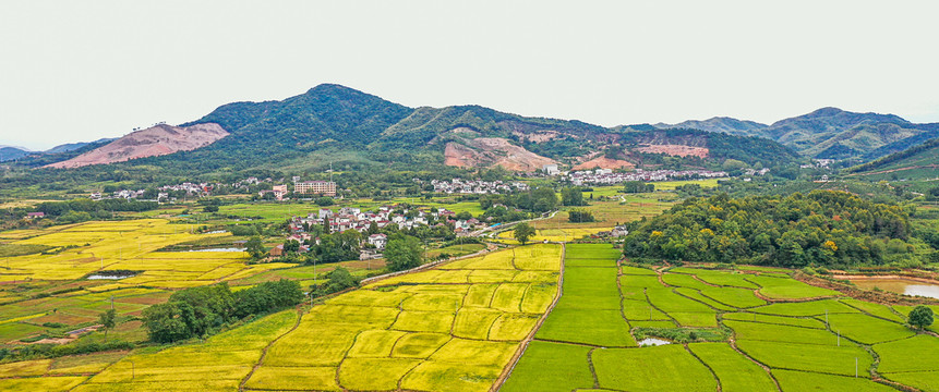 山村秋色