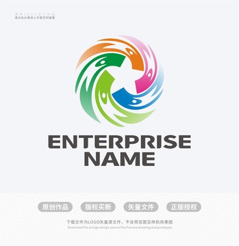 星形卡通儿童LOGO设计