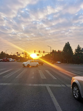 夕阳落日余晖