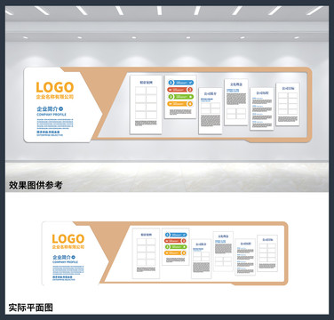 企业宣传展板公司办公室文化墙