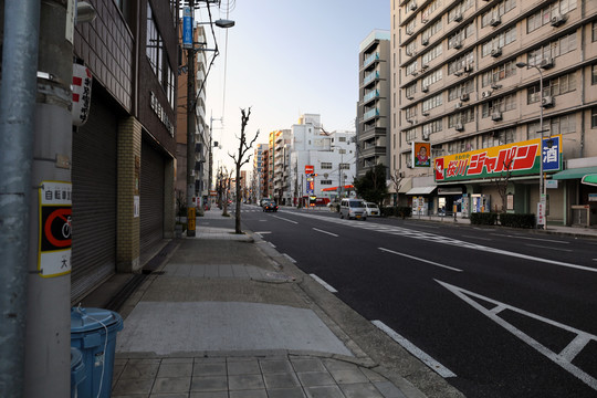 日本道顿崛街景大板繁华都市