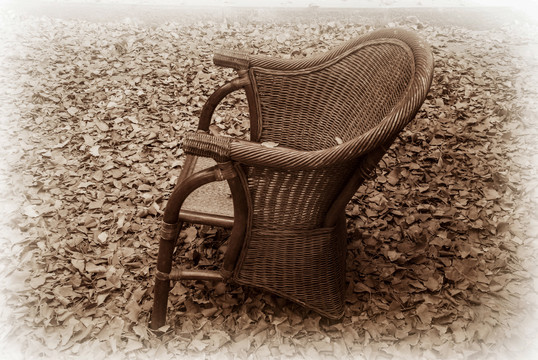 怀旧风藤椅