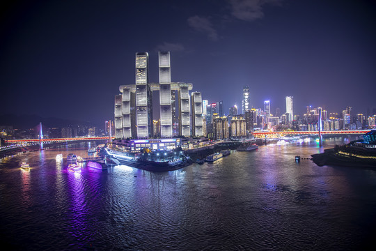 重庆朝天门夜景