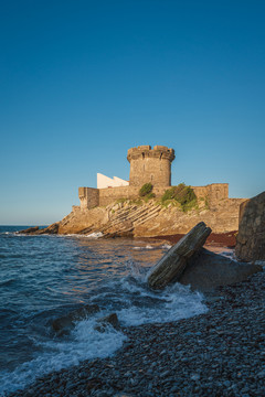 法国大西洋海岸线城堡自然景观