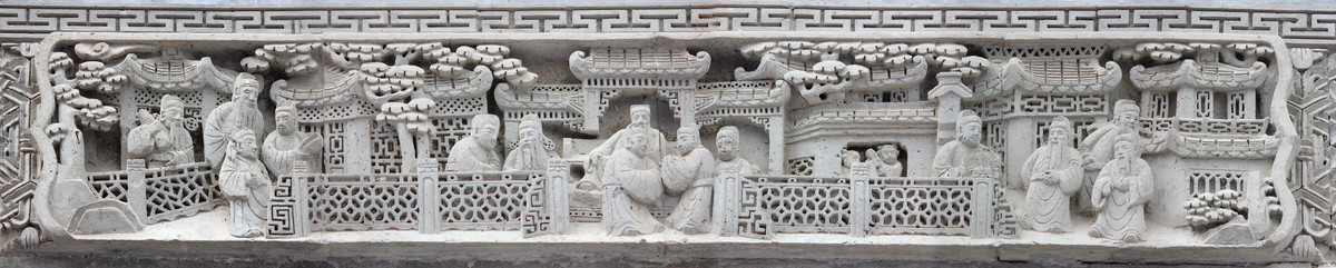 古代人物砖雕