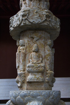 郑州大观音寺石雕经柱