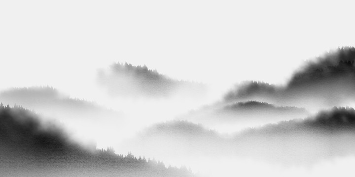 水墨山水画
