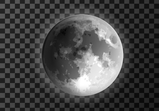 灰阶月球插图
