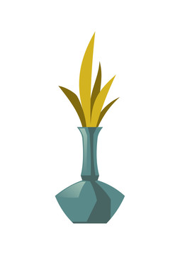 植物花瓶插图