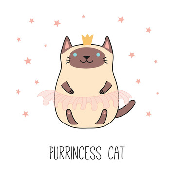 公主猫咪插图