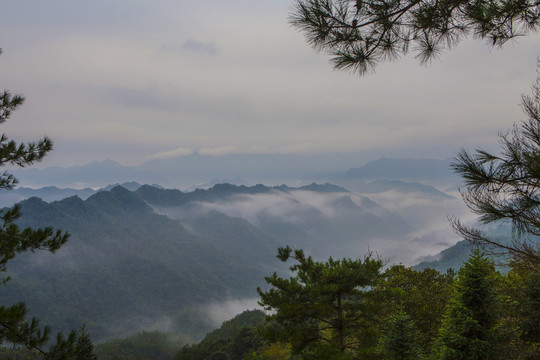 石台仙寓山风光