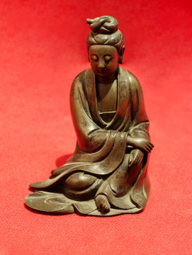 明代铜菩萨坐像