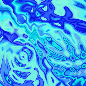 蓝色水波流体纹理