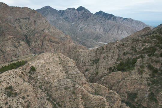 宁夏贺兰山苏峪口原始森林风光