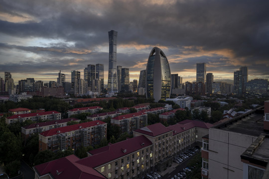 北京天际线夜景