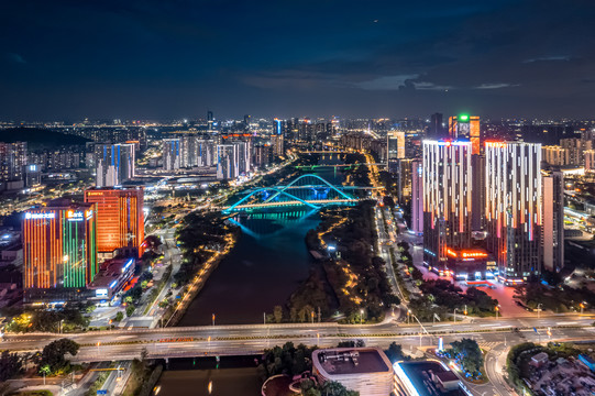 广州蕉门夜景