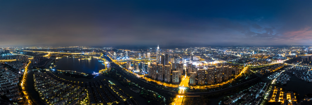 绍兴市城市夜景