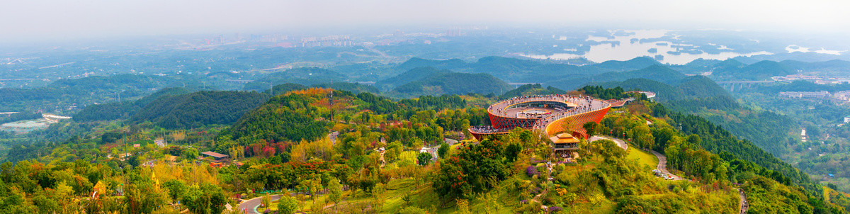 成都丹景台城市之眼全景图