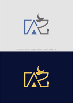 AR鹿山logo商标标志